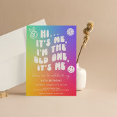 Retro's Me I'm the Old One any Age Birthday Einladung