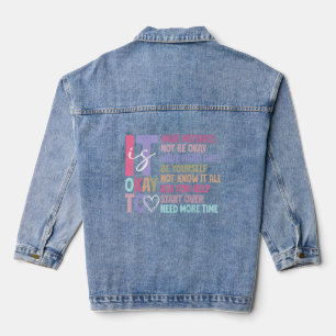 Retro's okay Psychische Gesundheit Jeansjacke