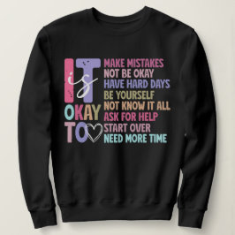 Retro's okay Sweatshirt für psychische Gesundheit