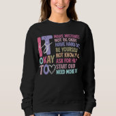 Retro's okay Sweatshirt für psychische Gesundheit (Vorderseite)