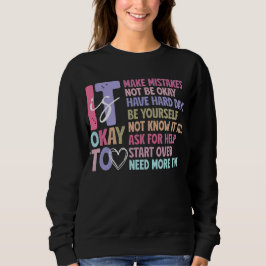 Retro's okay Sweatshirt für psychische Gesundheit