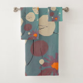 Retrosa und weiße Blume Badhandtuch Set (Insitu)