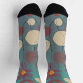 Retrosa und weiße Blume Socken (Oben)