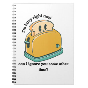 Retrosarkastischer Toast Notizblock