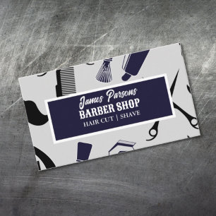 Retroschere Kammersalon Friseursalon Visitenkarte