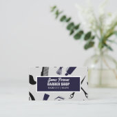 Retroschere Kammersalon Friseursalon Visitenkarte (Stehend Vorderseite)