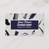 Retroschere Kammersalon Friseursalon Visitenkarte (Vorderseite)