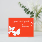 Retroschmetterlinge Postkarte (Stehend Vorderseite)