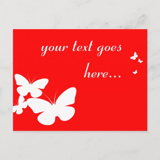Retroschmetterlinge Postkarte (Vorderseite)
