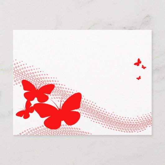 Retroschmetterlinge Postkarte (Vorderseite)