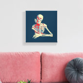 Retroskelett Leinwanddruck (Insitu (Wohnzimmer))