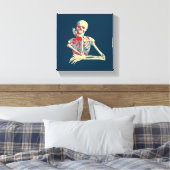 Retroskelett Leinwanddruck (Insitu (Schlafzimmer))