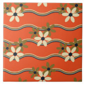 Retrospass florale Muster Keramik Fliese (Vorderseite)