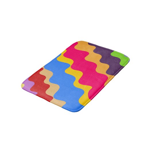 Retrospulmuster Badematte (Schrägansicht)