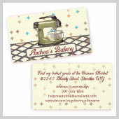 Retroständer-Mixer Backbäckerei Koch Visitenkarte