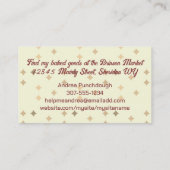 Retroständer-Mixer Backbäckerei Koch Visitenkarte (Rückseite)