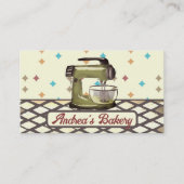 Retroständer-Mixer Backbäckerei Koch Visitenkarte (Vorderseite)