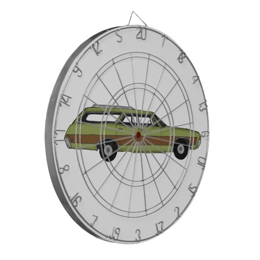 Retrostation Dartscheibe (Vorderseite Links)