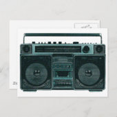 Retrostereo Postkarte (Vorne/Hinten)