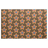 Retrostil 70er-Sternmuster Stoff (Fat Quarter (45,7 x 55,9 cm))