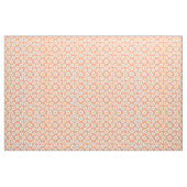 Retrostil blüht auf orangefarbenem Hintergrund Stoff (Yard (91,4 cm))