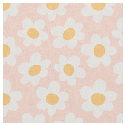 Retrostil blüht auf rosa Hintergrund Stoff (Nahaufnahme)