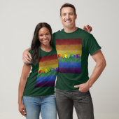 Retrostil des LGBT-Regenbogendrucks T-Shirt (Unisex)