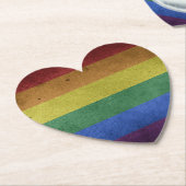 Retrostil des LGBT-Regenbogendrucks Untersetzer (angewinkelt)