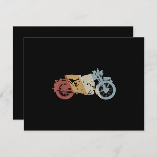 Retrostil für Motorräder Vintag (Vorne/Hinten)