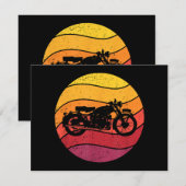 Retrostil für Motorräder Vintag Begleitkarte (Vorne/Hinten)