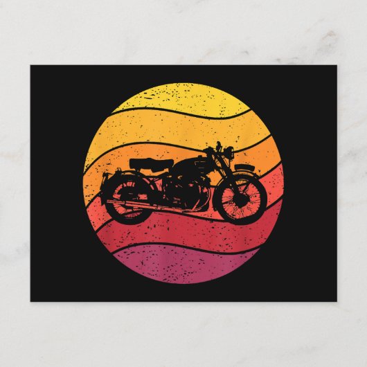 Retrostil für Motorräder Vintag Begleitkarte (Vorderseite)
