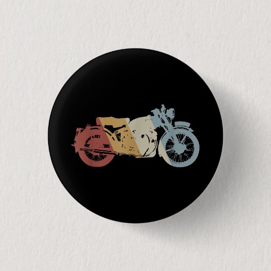Retrostil für Motorräder Vintag Button (Vorderseite)