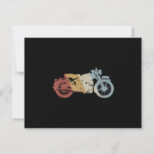 Retrostil für Motorräder Vintag Dankeskarte