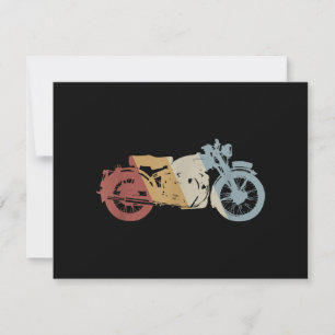 Retrostil für Motorräder Vintag Feiertagskarte