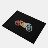 Retrostil für Motorräder Vintag Fußmatte (Schrägansicht)