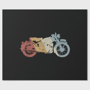 Retrostil für Motorräder Vintag Geschenkpapier