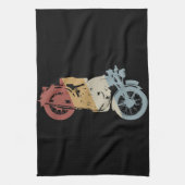 Retrostil für Motorräder Vintag Geschirrtuch (Vertikal)