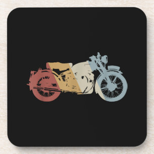 Retrostil für Motorräder Vintag Getränkeuntersetzer