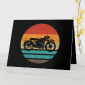 Retrostil für Motorräder Vintag Karte (Gelbe Blume)