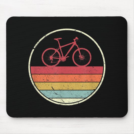Retrostil für Radfahrer Mousepad (Vorne)