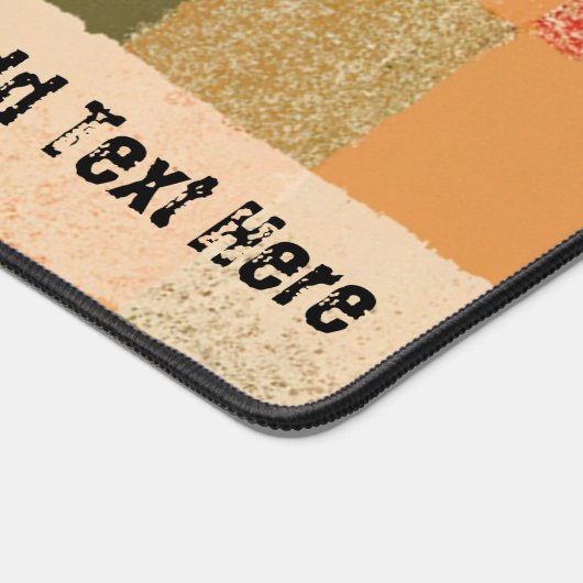 Retrostil Herbstfarbe Schreibtischunterlage (Ecke)