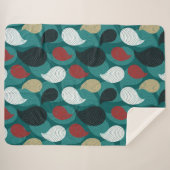 Retrostil in attraktivem Farbenwirbel Sherpadecke (Vorderseite (Horizontal))