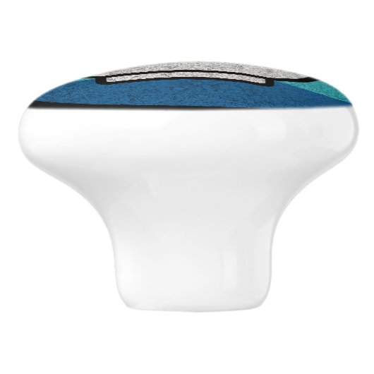 Retrostil Keramikknauf (Seitenansicht)