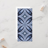 Retrostil mit blauem geometrischem Muster Karte (Vorderseite/Rückseite Beispiel)