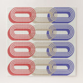 Retrostil-Muster im Mittelalter Print Puzzle (Horizontal)