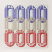 Retrostil-Muster im Mittelalter Print Puzzle (Vertikal)