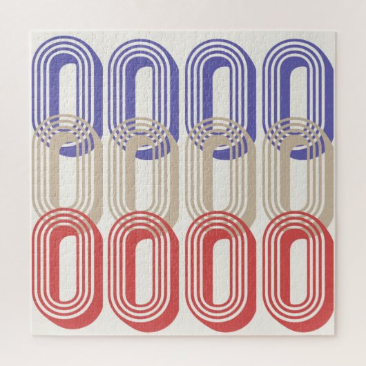 Retrostil-Muster im Mittelalter Print Puzzle (Vertikal)