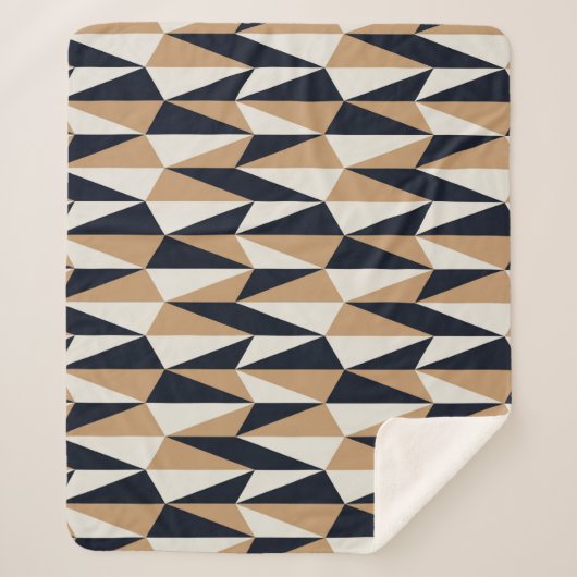 Retrostil: Nahtloses Vintages Muster Sherpadecke (Vorderseite)