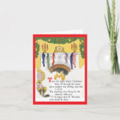 Retrostil "Night Before Christmas" Karte (Vorderseite)