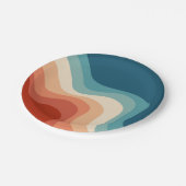 Retrostil Pappteller (Schrägansicht)